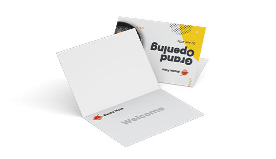 custom printing services for Folded Invitation Cards