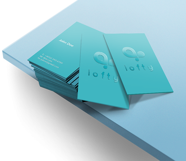 custom printing services for Spot Varnish Name Cards