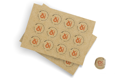 custom printing services for Kraft Paper Sticker