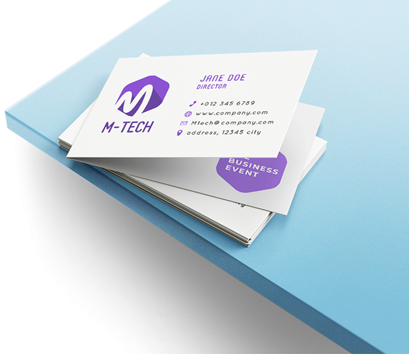 custom printing services for Folded Business Cards