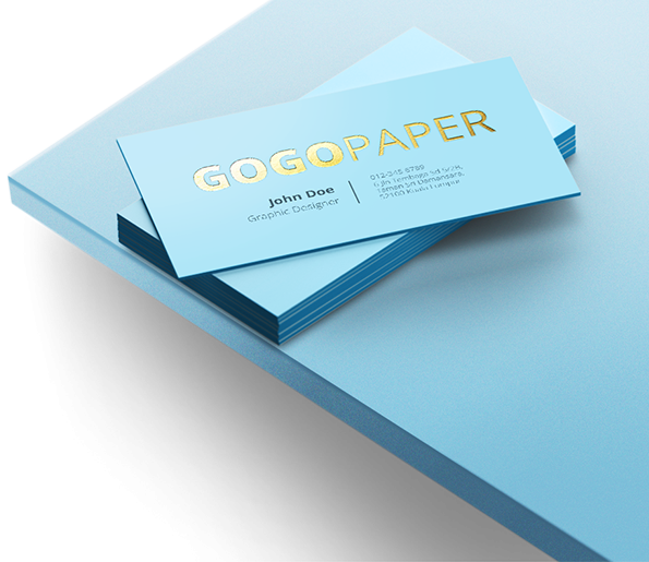 custom printing services for Hot Stamped Business Cards