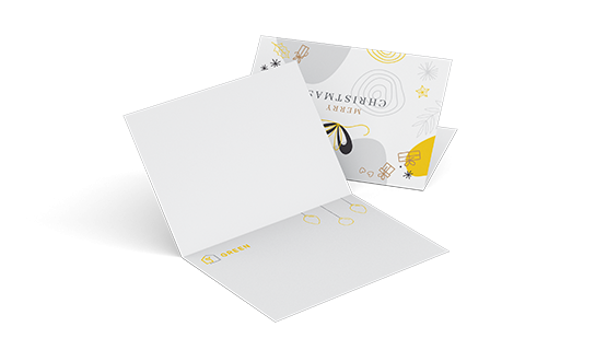 custom printing services for Folded Greeting Cards