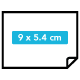 9 x 5.4 cm